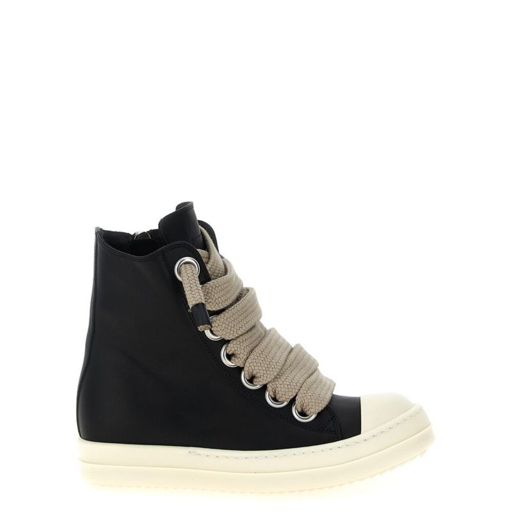 Rick Owens Bicolor Calfskin High Top Women's Sneakers
